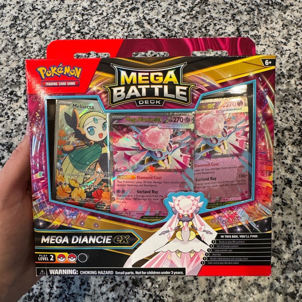Pokemon Mega Diancie EX Mega Battle Deck with Pink and Yellow